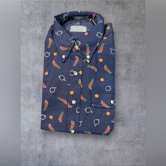 Vintage Lord & Taylor Kensington Collection Men's Button-Down Shirt - Picture 1 of 8